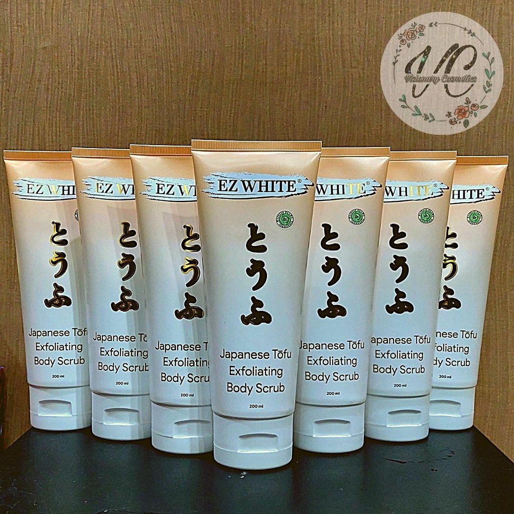 EZ White Japanese Tofu Exfoliating Body Scrub 200ML / Body Scrub Tofu