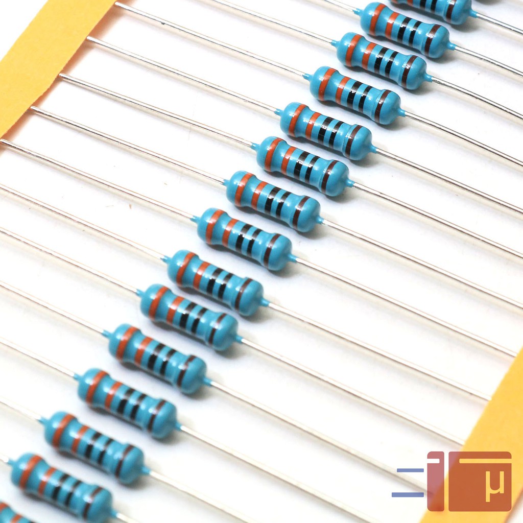 Lot De 50 Résistances Film Métal 1W - Valeurs Variées De 1R à 1M (1.5K, 2.2K, 10K, 100K...) - Pour électronique, Bricolage