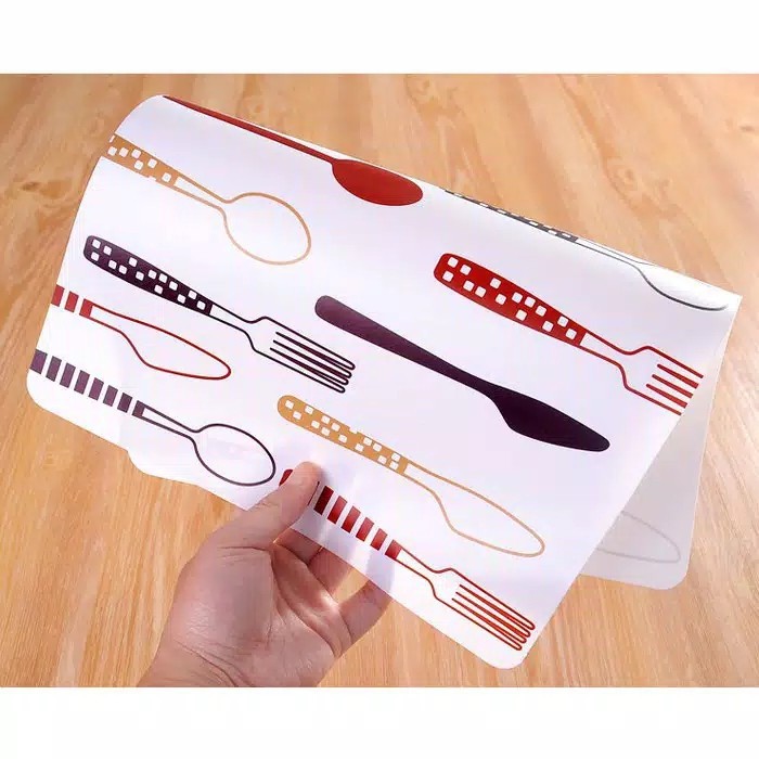 Tatakan Piring / Alas Piring Meja Makan PVC / Tatakan Piring PVC