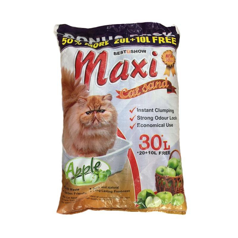 Pasir Maxi Cat Sand 30L - Pasir Kucing Wangi Gumpal / Cat Sand