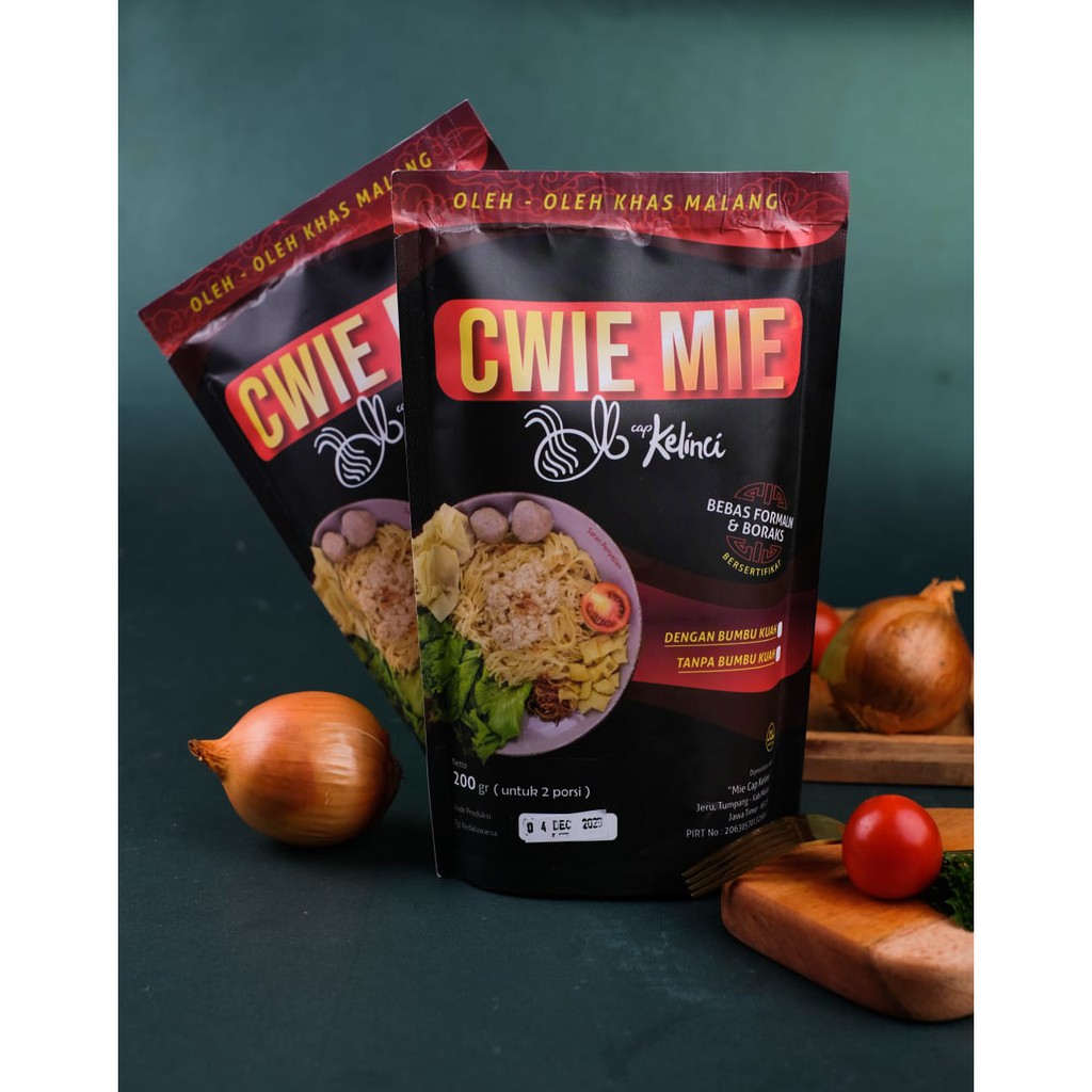 

Cwie Mie Cap Kelinci (Tanpa Bumbu Kuah)