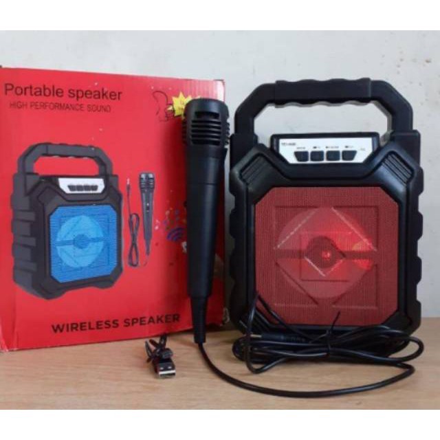 SPEAKER KARAOKE - Speaker Bluetooth + Mic Free YD 668 WIRELESS BLUETOOT BASS