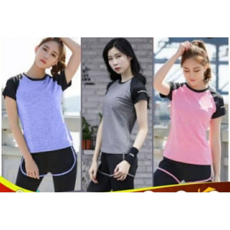 Kaos Senam/aerobik  Wanita