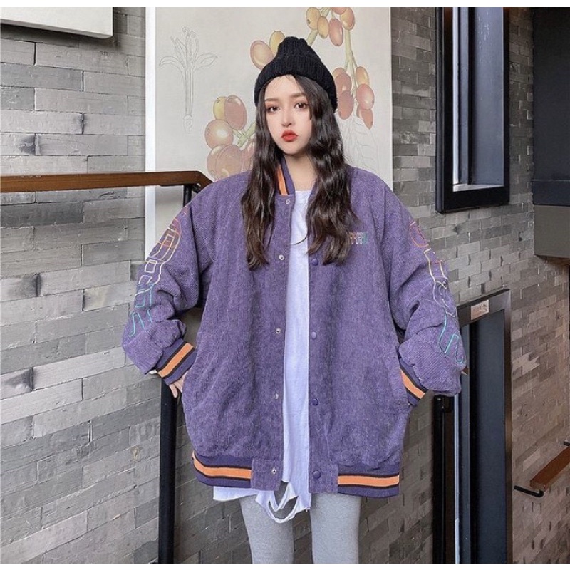 LEO VARSITY JACKET UNISEX BOMBER JAKET BASEBALL JAKET OVERSIZE JAKET MURAH JAKET IMPORT JAKET KOREA 