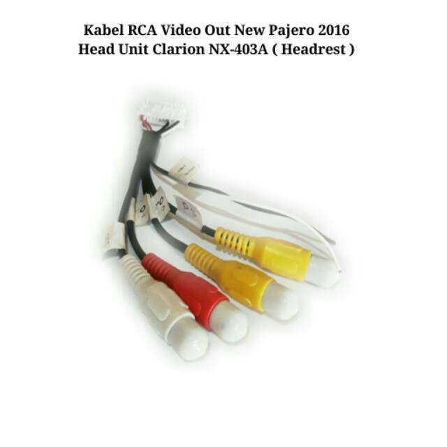 Socket / Soket Kabel Video Output Clarion NX-403A For New Pajero 
