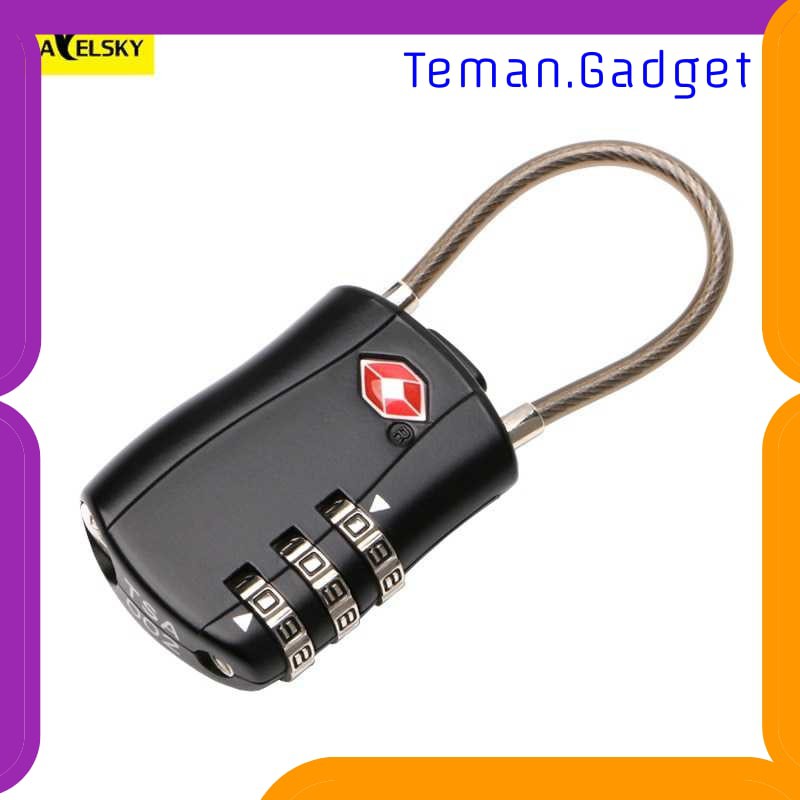 TG-DE193 TRAVELSKY Gembok Koper TSA Padlock Kode Angka 3 Digit - TSA07