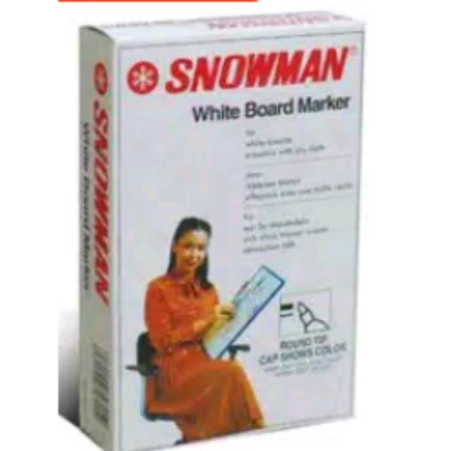 

Spidol snowman white board marker