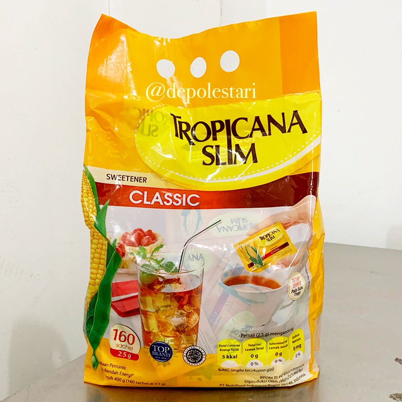

Tropicana Slim Classic Isi 160bungkus - Pengganti Gula Pasir