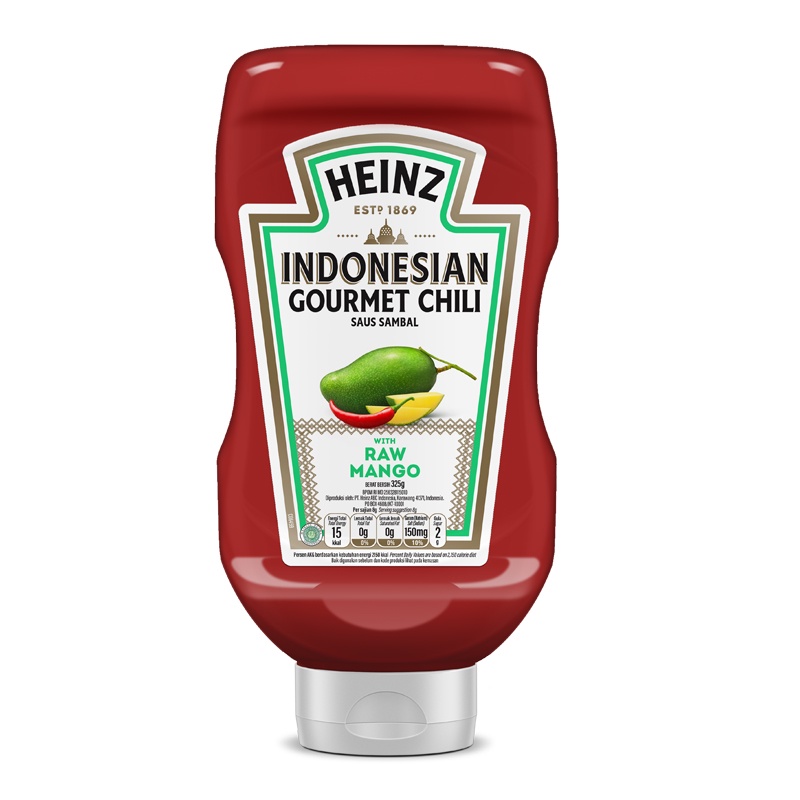 

HEINZ Indonesian Gourmet Chili Saus Sambal with Raw Mango 325 g ACCJKT