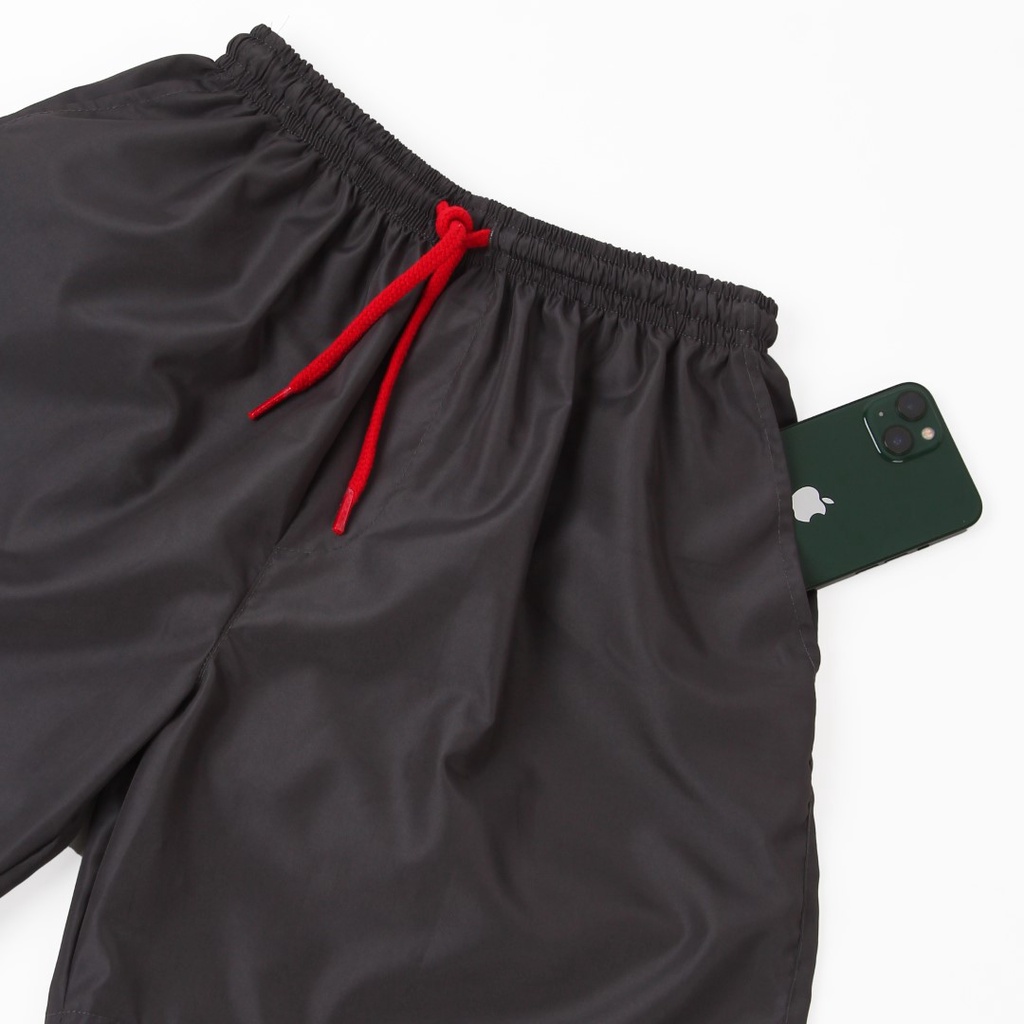 Raokin Celana Pendek Pria Boardshort Distro Dark Charcoal