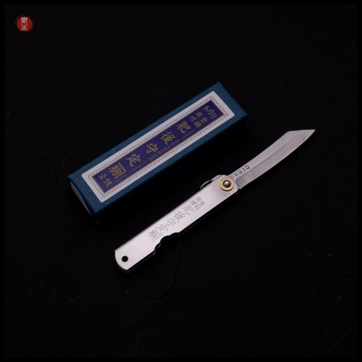 Higonokami Vg10 Warikomi 100Mm Pisau Saku Lipat Jepang Edc