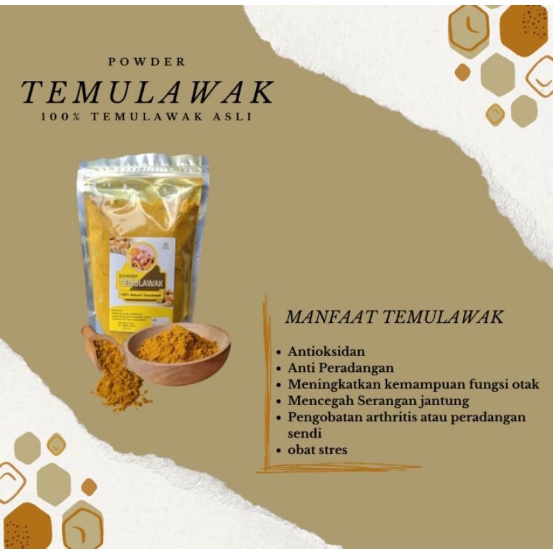 

empon-empon herbal powder temulawak 100% asli
