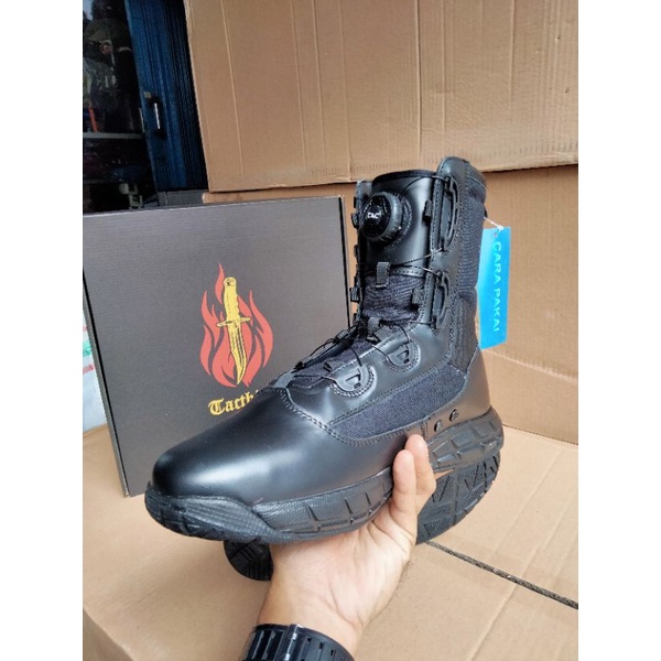 Sepatu PDL TNI Polri parabellum Tali Putar Tactical Xtracx