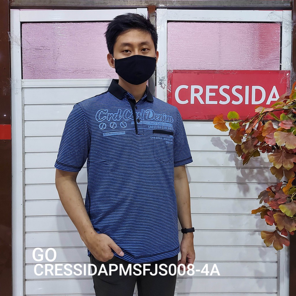 gos CRESSIDA KAOS POLO PRIA BERKERAH Pakaian Pria Lengan Pendek Kaos Kerah