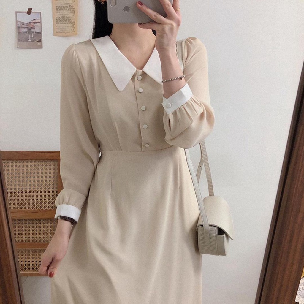 Nabila Dress | Dress Korea Terbaru 2022 | Dress Wanita Muslim Terbaru | Dress Korea Casual Party