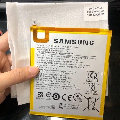 Battery Batere Batre Baterai Samsung Tab A 8 inch 2019 A8 Lite T290 T295 SWD-WT-N8