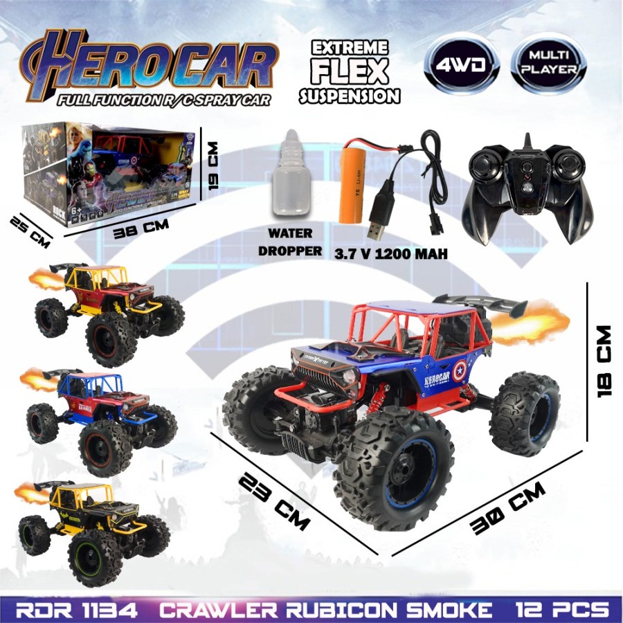 Kado anak Remot Kontrol RC Rock Crawler Buggy Offroad Asap
