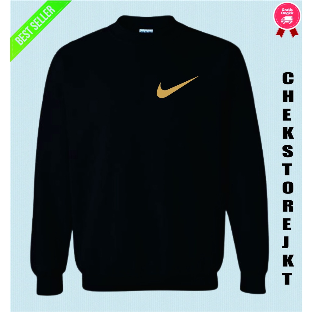 Jaket Hoodie Basic Sweater Nike little Gold Katun Fleece 100% PremiumQuality