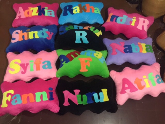 Bizzarpillow Bantal Nama Custom 40x60 BZ273