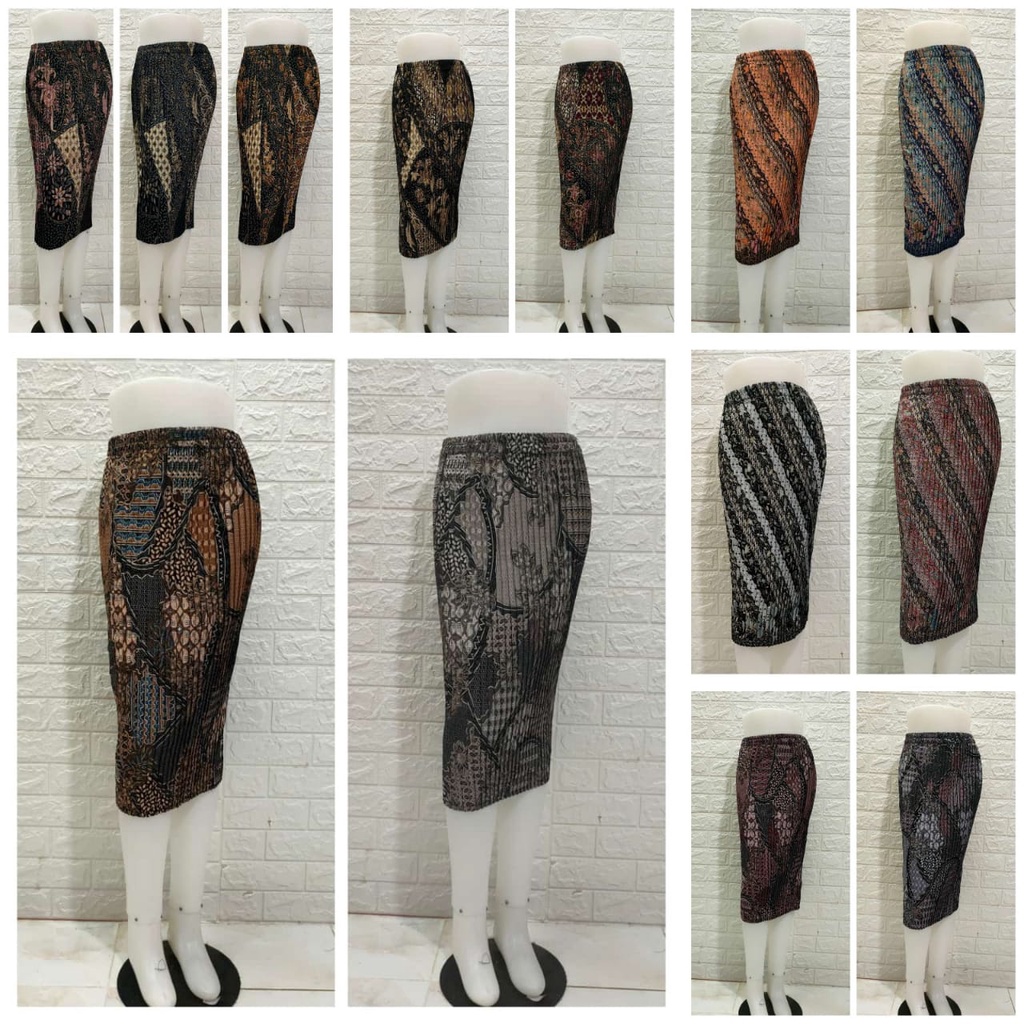 BAWAHAN KEBAYA ROK PLISKET BATIK 7/8 BATIK