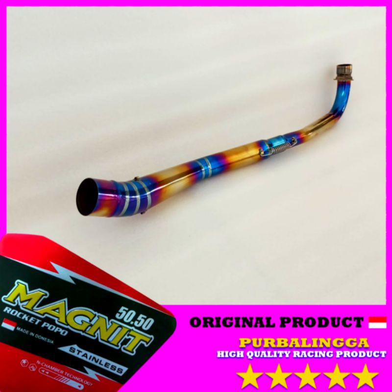 pipa leher knalpot Supra x 125 blue gold samping full stainless bluemoon revo Supra x125 Batman helm