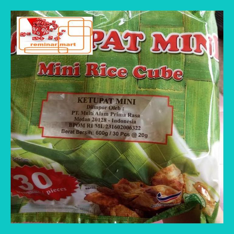 

S0Bers Ketupat Mini Adabi 1 Pak Isi 30 X 20 Gr Ric0S50B