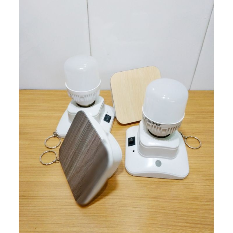 Setil senter listrik portable lampu emergency ces pake HP powerbank camping mancing tahan lama