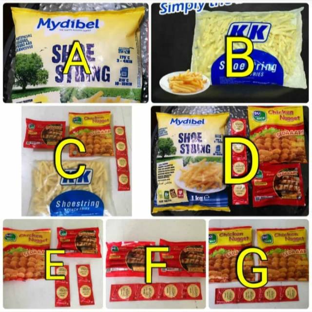 

Paket kentang naget sosis