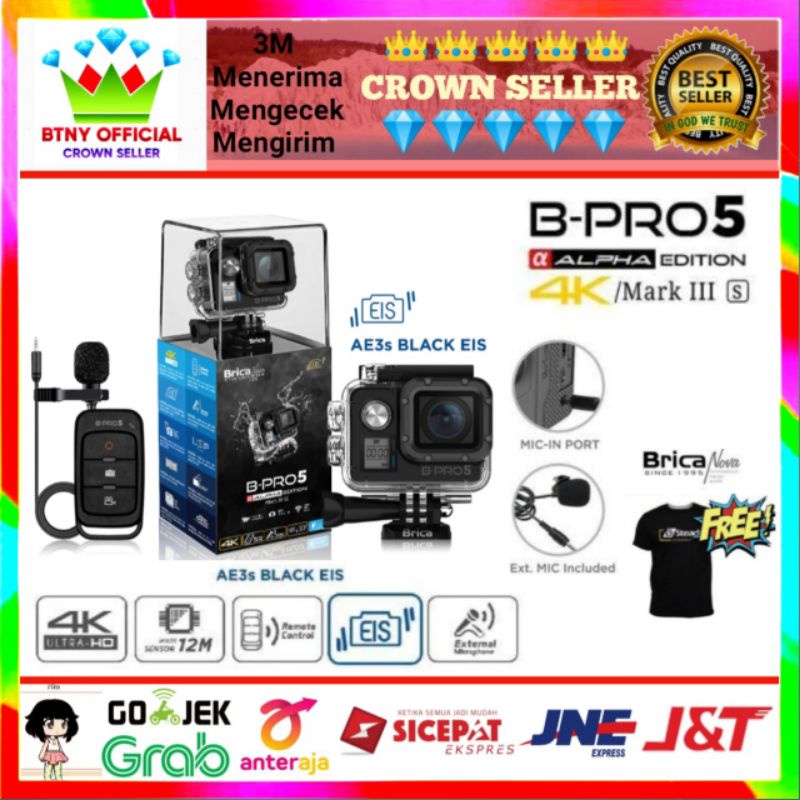 Brica B PRO 5 Alpha Edition 4K Mark IIIs BLACK EIS B PRO5 AE3S Cam B-PRO5