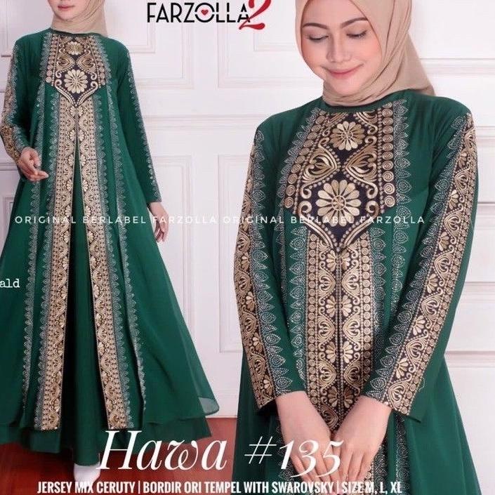 Gamis Turkey 1062 Hawa #135 Dress Busana Muslimah By Original Mega Store Farzolla 2 라마