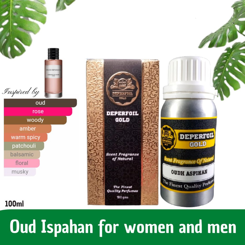 Minyak Wangi Gaharu Ispahan 100 ml Segel Bibit Parfum Oud Ispahan by deperfoil gold