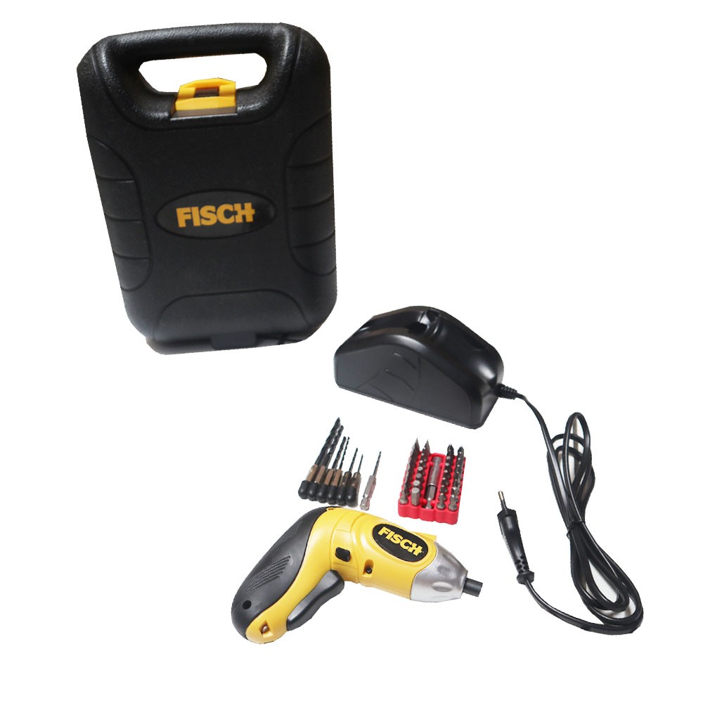FISCH Mesin Bor Cordles / Mesin Bor Obeng / Bor tangan batre / baterai / battery 3.6v
