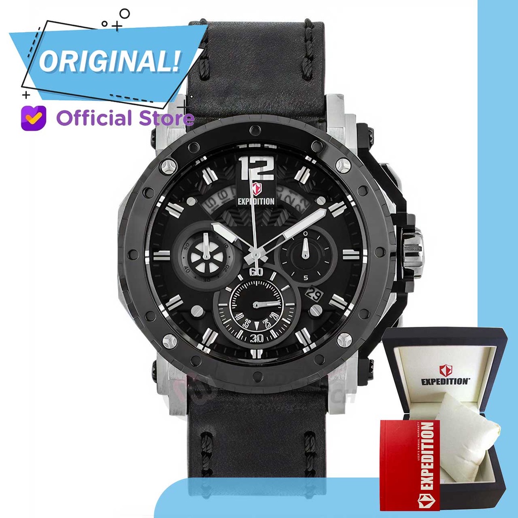 Jam Tangan Pria Analog Expedition 6402MC E6402 E 6402 MC 6402 MCLTBBA Original Garansi Resmi