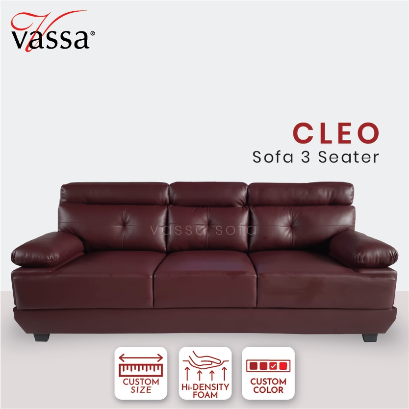 Sofa 3 Dudukan / Sofa Cleo / 3 Seater By Vassa Sofa