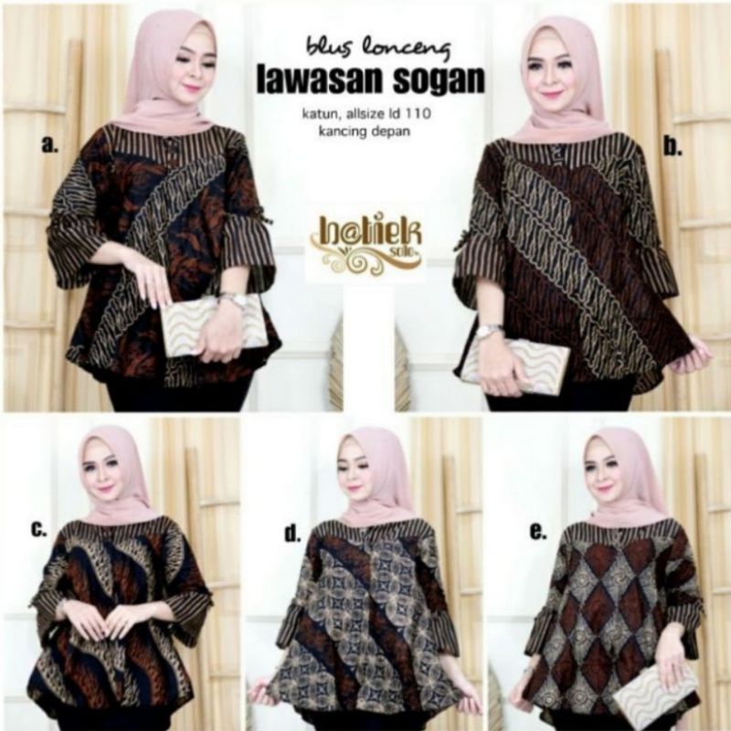 Ori Aksara Batik - Atasan Batik Kerja Wanita Kantor Kancing Depan Busui Friendly, Baju Kerja Wanita 