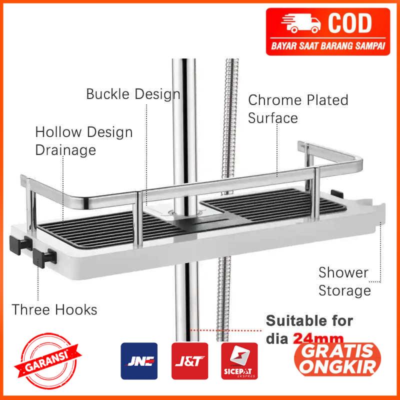 Rak Gantung Kamar Mandi Floating Organizer Storage Rack