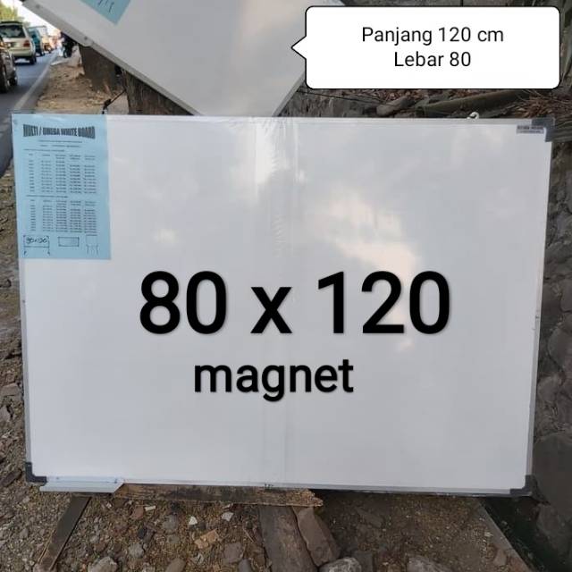 

Whiteboard 80x120 cm Papan tulis 80 x 120 cm