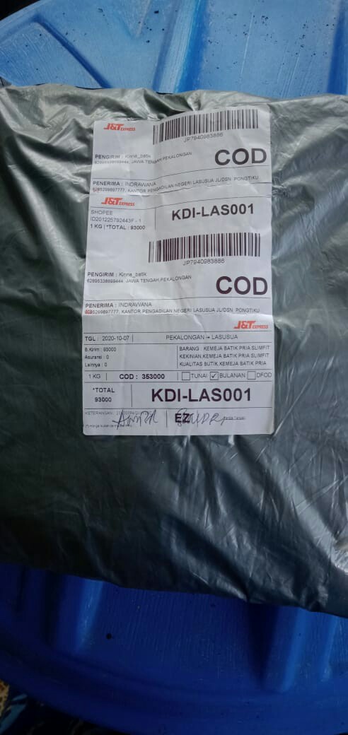 Kemeja Batik Pria Lengan Panjang Bahan Katun Nusantara Hem Batik Cowok Modern Slimfit Kekinian