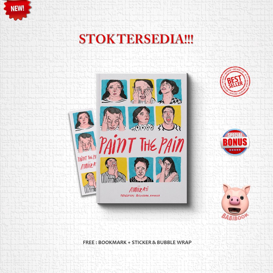 

NEW!! BUKU PAINT THE PAIN | SHIRA MEDIA BONUS BOOKMARK