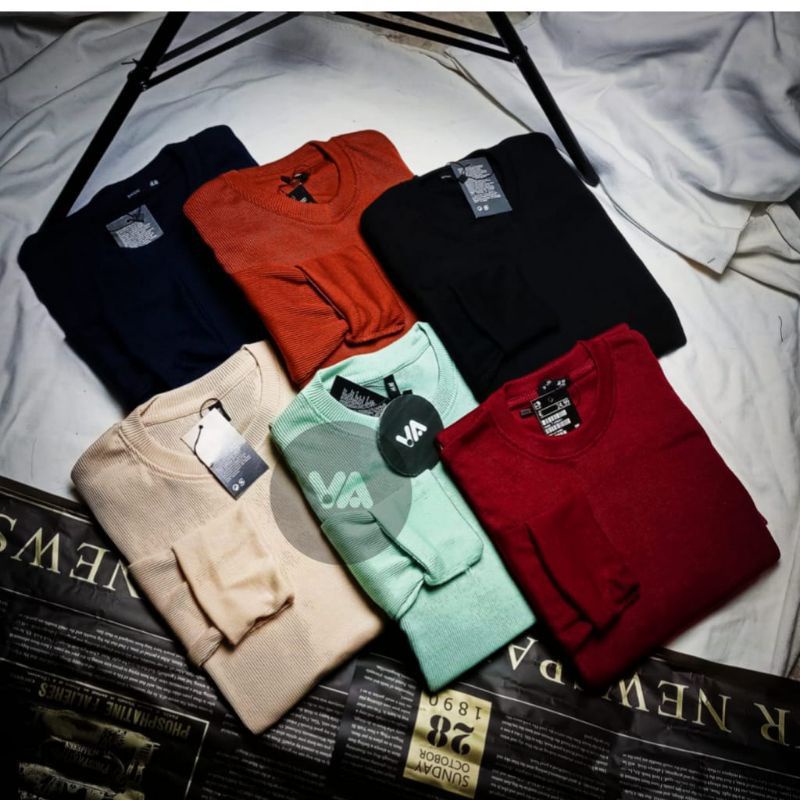 kaos rib wanita lengan panjang - kaos rib premium lengan panjang