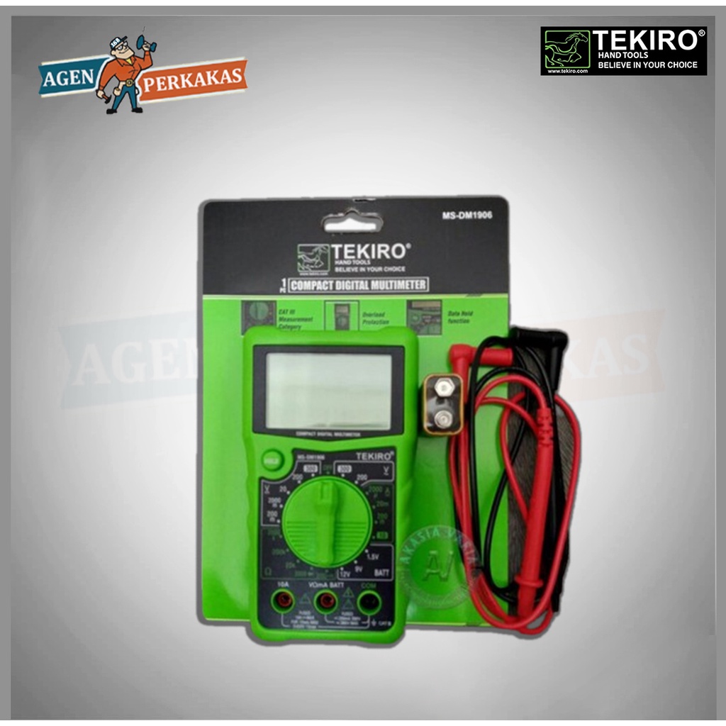 Jual tekiro Compact digital multimeter/multi tester digital MSDM1906