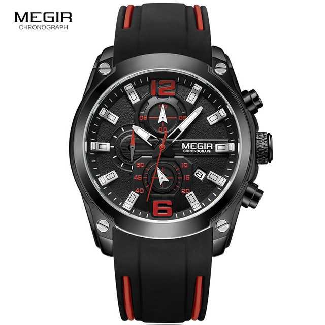 Baru MEGIR Jam Tangan Analog Pria - M2063 - Hitam