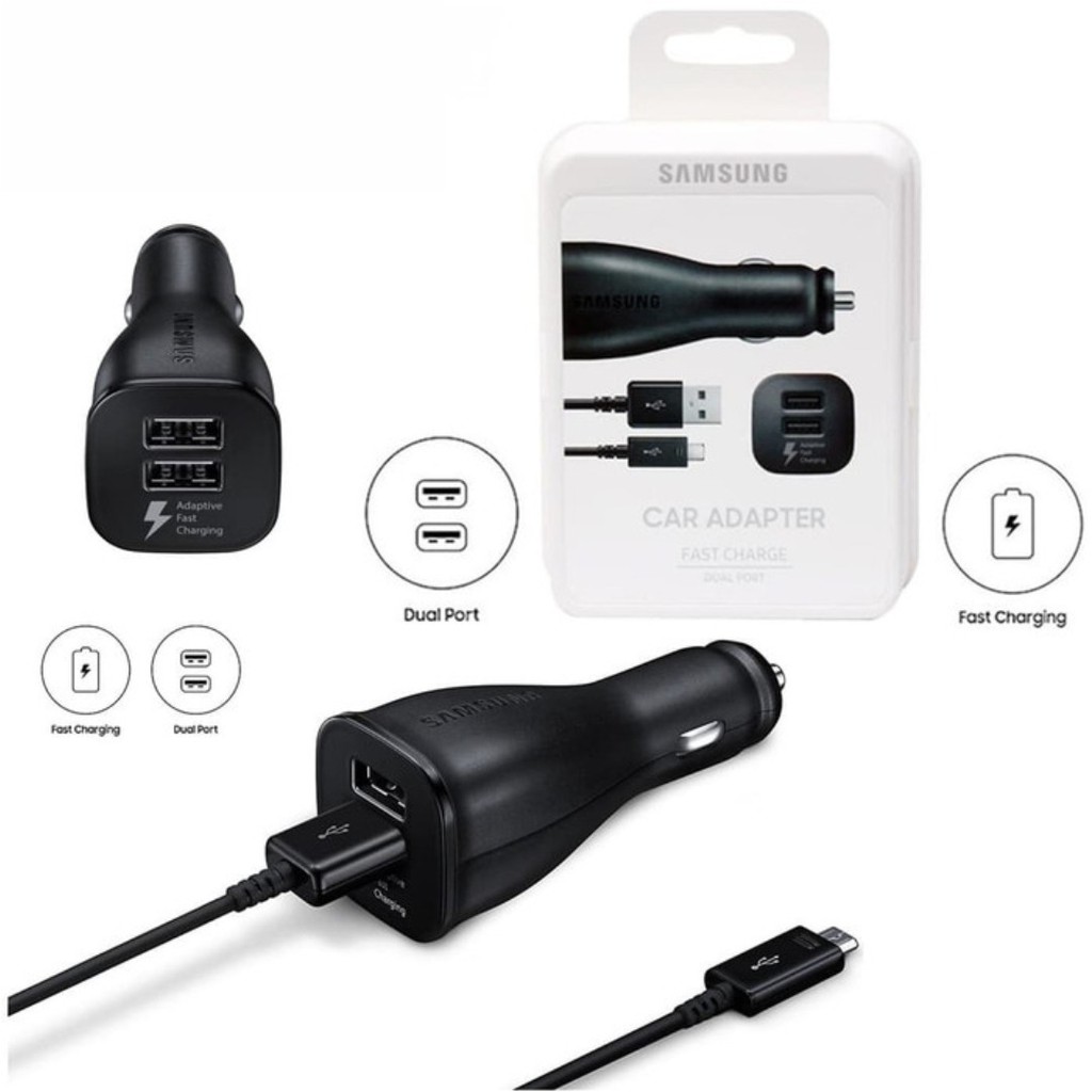 SAVER SAMSUNG FAST CHARGING MICRO USB 2 USB QUALCOMM 3.0 CHARGER MOBIL