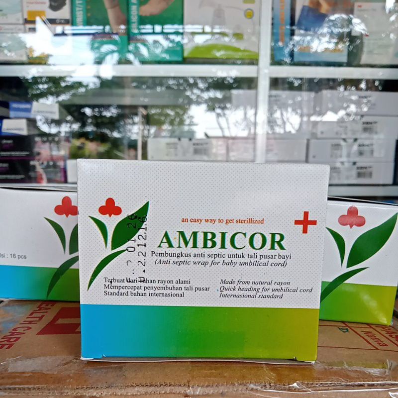 Ambicor tissue pembersih tali pusar isi 16 pcs