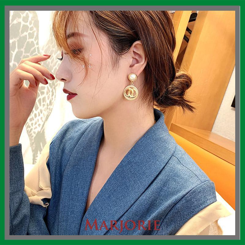 Anting-Anting Fashion Gaya Istana Anting-Anting Mutiara Anting-Anting Wanita Anting-Anting Kepribadian-MJD