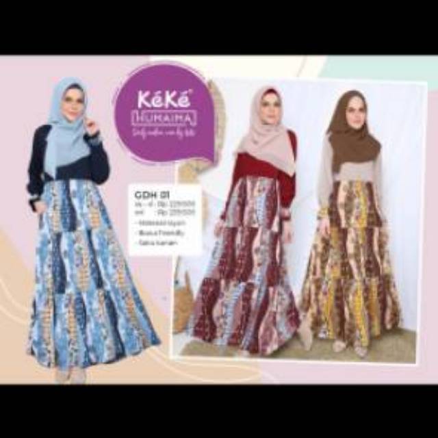 Gamis keke humaima Gdh 01