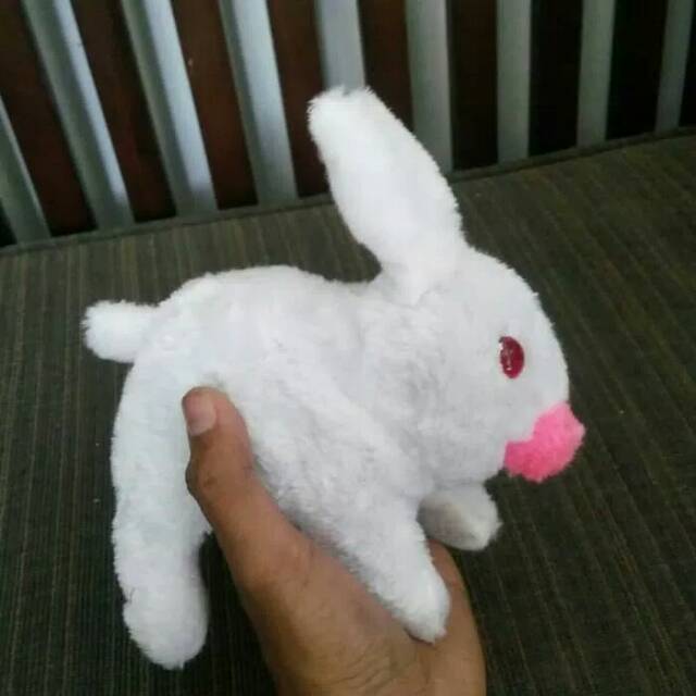 Mainan robot boneka kelinci lucu bisa berjalan dan bersuara rabbit