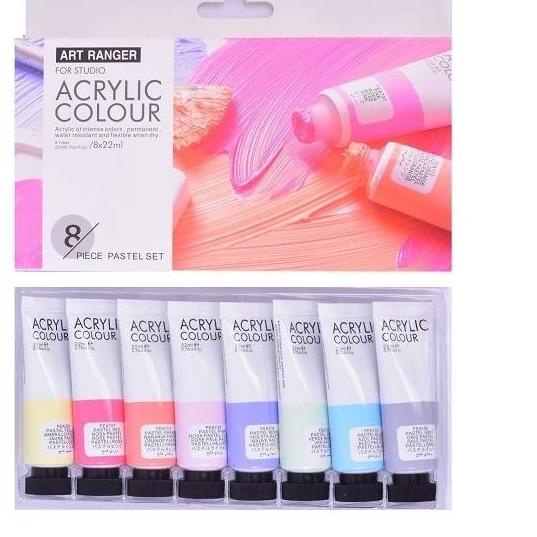 

Big Sale - Art Ranger Rangers Pastel Metallic Acrylic Paint / Cat Akrilik set 8x22ml ,,