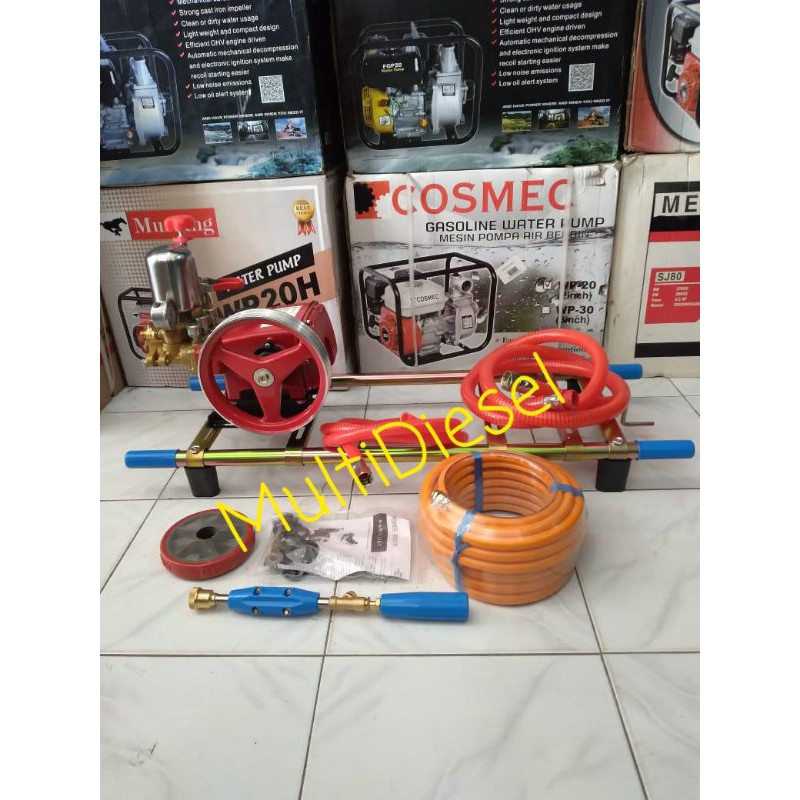 Paket Power Sprayer 22 × Dudukan Shancin × Selang × Stik