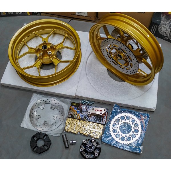 Readyy PAKET DOUBLE DISK VELG YAMAHA R15 V3 YAMAHA R15VVA XABRE MT 15 R15 OLD VELG R15 VLEG XABRE